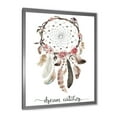 thumbnail image 2 of Designart 'Dream Catcher Made With Ethnic Feathers' Bohemian & Eclectic Framed Art Print, 2 of 4