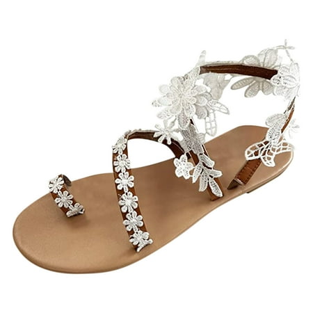 

Women s Fashion Summer Boho Flat Non Slip Sandals Beach Casual Shoes