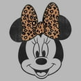 thumbnail image 2 of Women's Mickey & Friends Minnie Mouse Cheetah Print Bow Graphic T-Shirt, 2 of 4