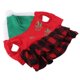 thumbnail image 2 of Vestido navideño para perros y gatos, red a cuadros cálida y ligera, ropa para mascotas de otoño e invierno L, 2 of 5