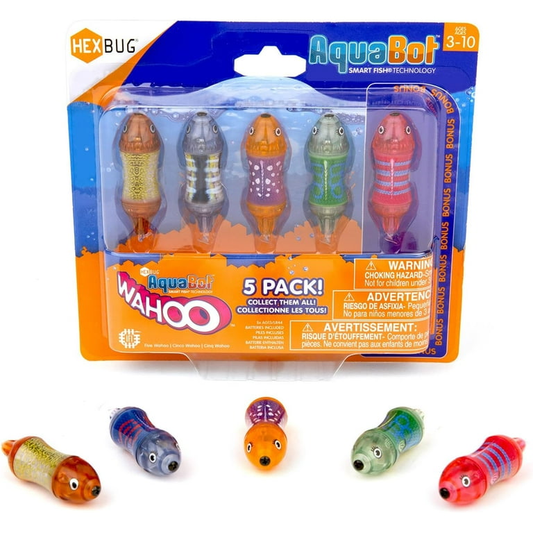 HEXBUG Aquabot Wahoo 5 Pack Smartfish Technology Christmas Gift