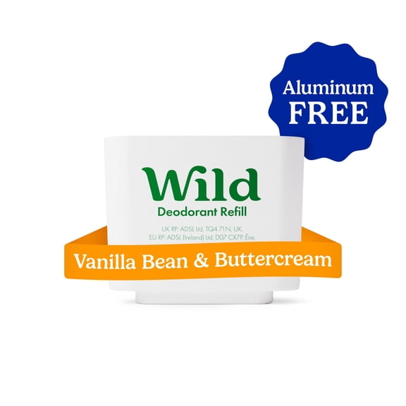 Wild Stick Deodorant Refill, Vanilla Bean & Buttercream. Aluminum Free, for Women and Men, 1.4oz