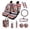 American Flag Eagle, variant on FOR U DESIGNS Skull Rose Spider Web Print Car Seat Covers Set of 13 Includes Steering Wheel Cover, Seat Belt Covers, Coasters, Car Garbage Can, Rearview Mirror Cover, Keychains