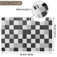 thumbnail image 3 of FORMRS A4 Clipboard Folder with Pen Holder Horizontal Foldable School Office Binder, Black and Gray Plaid Pattern, 3 of 9