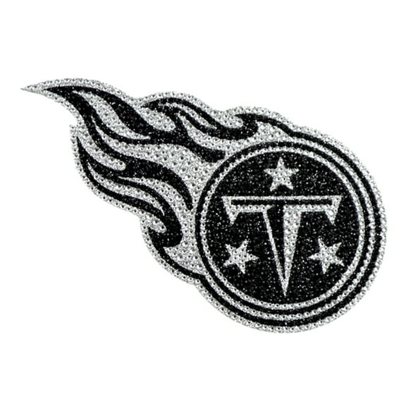 Tennessee Football Titans Auto Emblem Decal - Rhinestones Look Makes it Sparkle - Works on other Hard Surfaces also