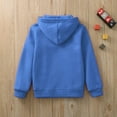 thumbnail image 4 of LEEy-world Zip Hoodie Sleeve Girls Color Top Kids Long Up Boys Jackets Solid Sweatshirt Boys Zip up Hoodie Ski Boys Jacket,Blue, 4 of 5