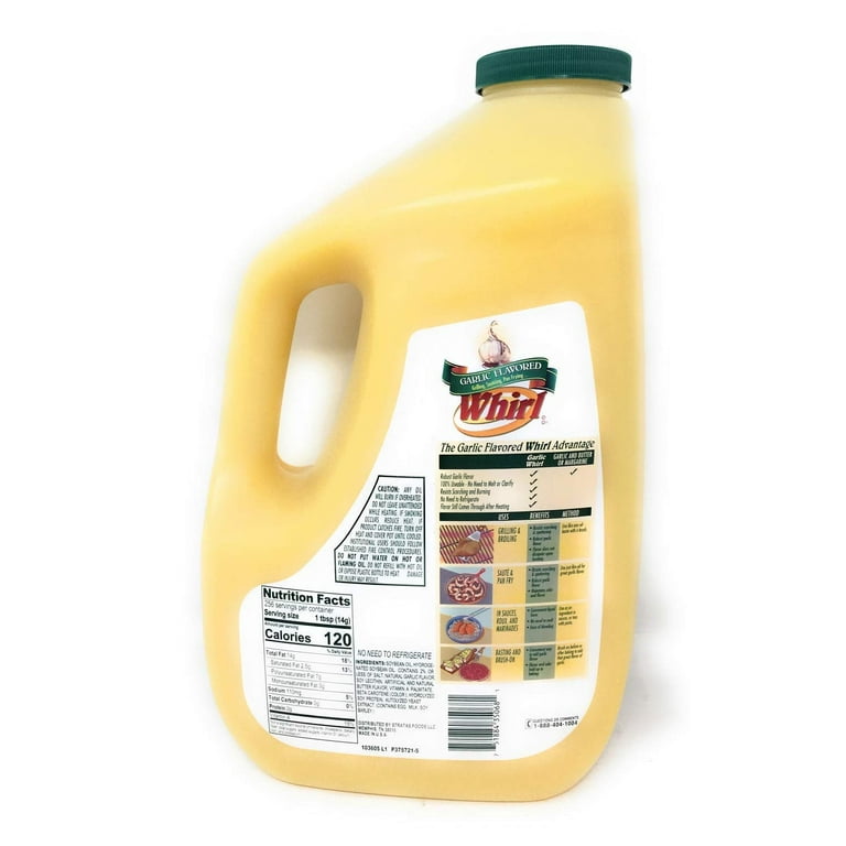 Whirl Butter Flavored Oil Butter Substitute 1 Gallon, 8.15 lbs