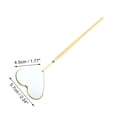 thumbnail image 2 of Unique Bargains 1 Pc Espejo de Pestañas con Patrón de Corazón de Acero Inoxidable Tono Dorado, 2 of 5