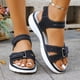 thumbnail image 2 of Sandalias Planas de las Mujeres Vintage Polka Dot Arco Mule Tacones Puntuado Dedo Del Pie Elástico de Satén Verano, Puntuado Dedo Del Pie Planos, 2 of 9