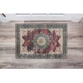 thumbnail image 4 of Bryant 2' x 3' Washable Accent Rug, Ivory and Burgundy, 4 of 7