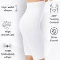 thumbnail image 4 of Farmacell Women's High-Waisted Shorts, Anti-cellulite Massaging, Made in Italy, Cod. 113, 4 of 11
