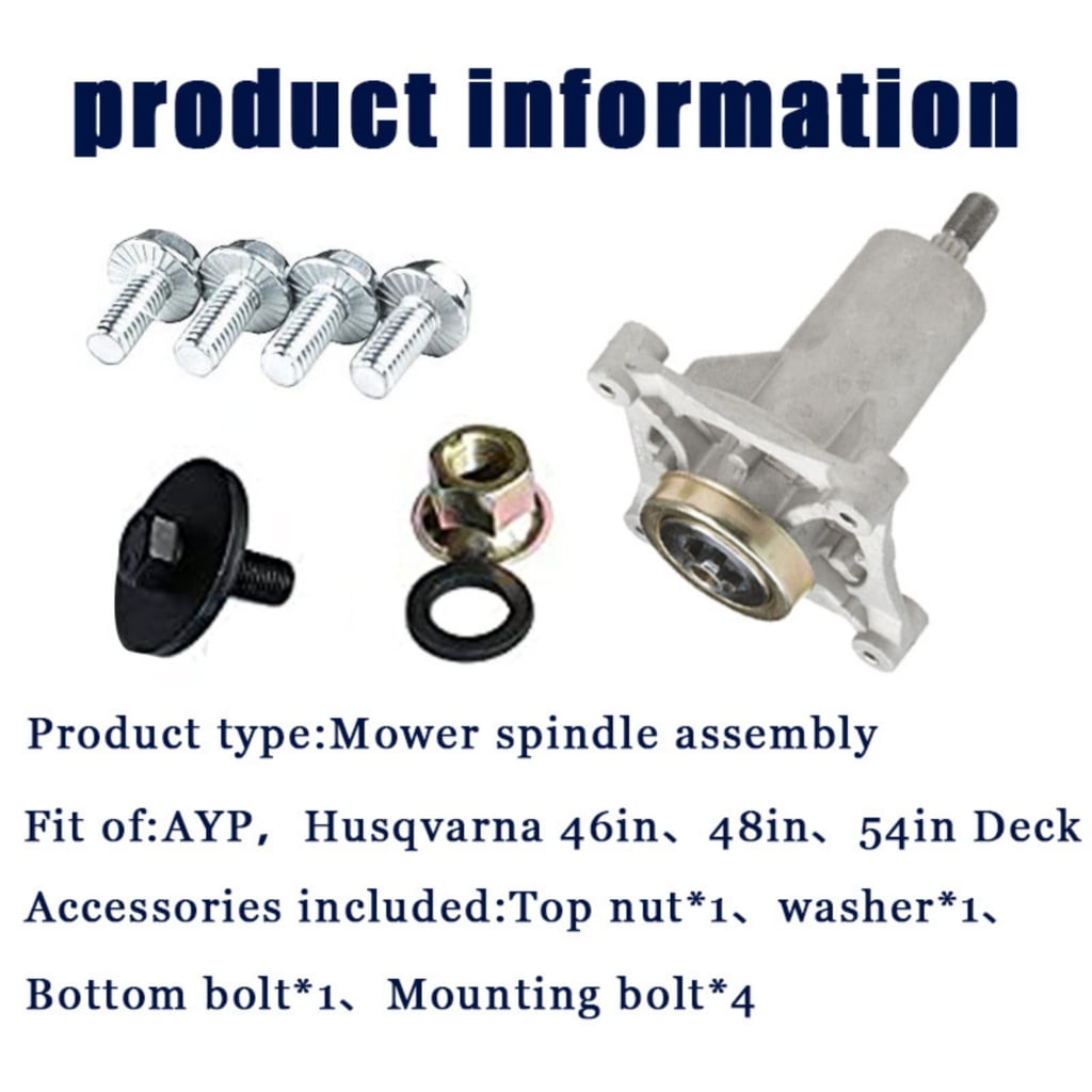 Lawn Mover Spindle Assembly Replacement for 187292 532187292 192870 532192870 Lawn Mower Spindle Hardware Accessories
