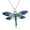 Blue, variant on Stained Glass Dragonfly Necklace