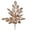 Café Latte, variant on Vickerman 25" Gold Artificial Apple Leaf Glitter Bush, 2 per bag.