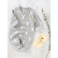 thumbnail image 3 of Aunavey Baby Girl Boy Sweater Toddler Long Sleeve Rabbit Jumpsuits Kid's Knitted Bunny Romper for Easter Outfit, 3 of 6