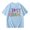 2-Sky Blue, variant on Arlun Kids Unisex First Grade Short Sleeve T-Shirts Back to School Outfits Colorful Letter Print First Day of School Graphic Tee Casual Crew Neck Tops for Girls Boys 160