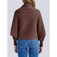 thumbnail image 5 of Autumn/ Winter Open Front Casual Solid Color Women's Loose Knitted Cardigan, 5 of 6
