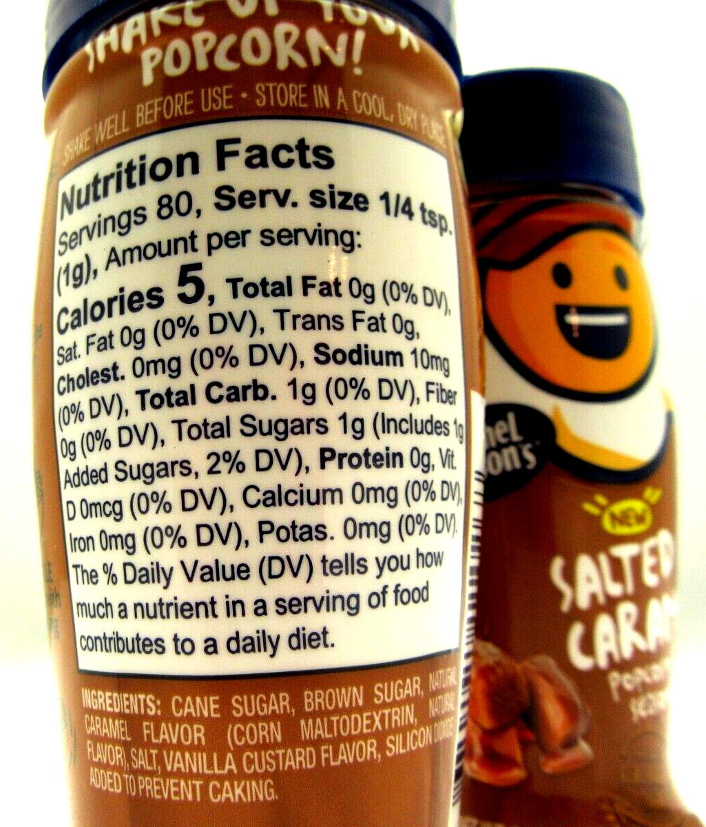 (3 pack) Kernel Season's Salted Caramel Popcorn Seasoning, Regular 2.85oz bottle