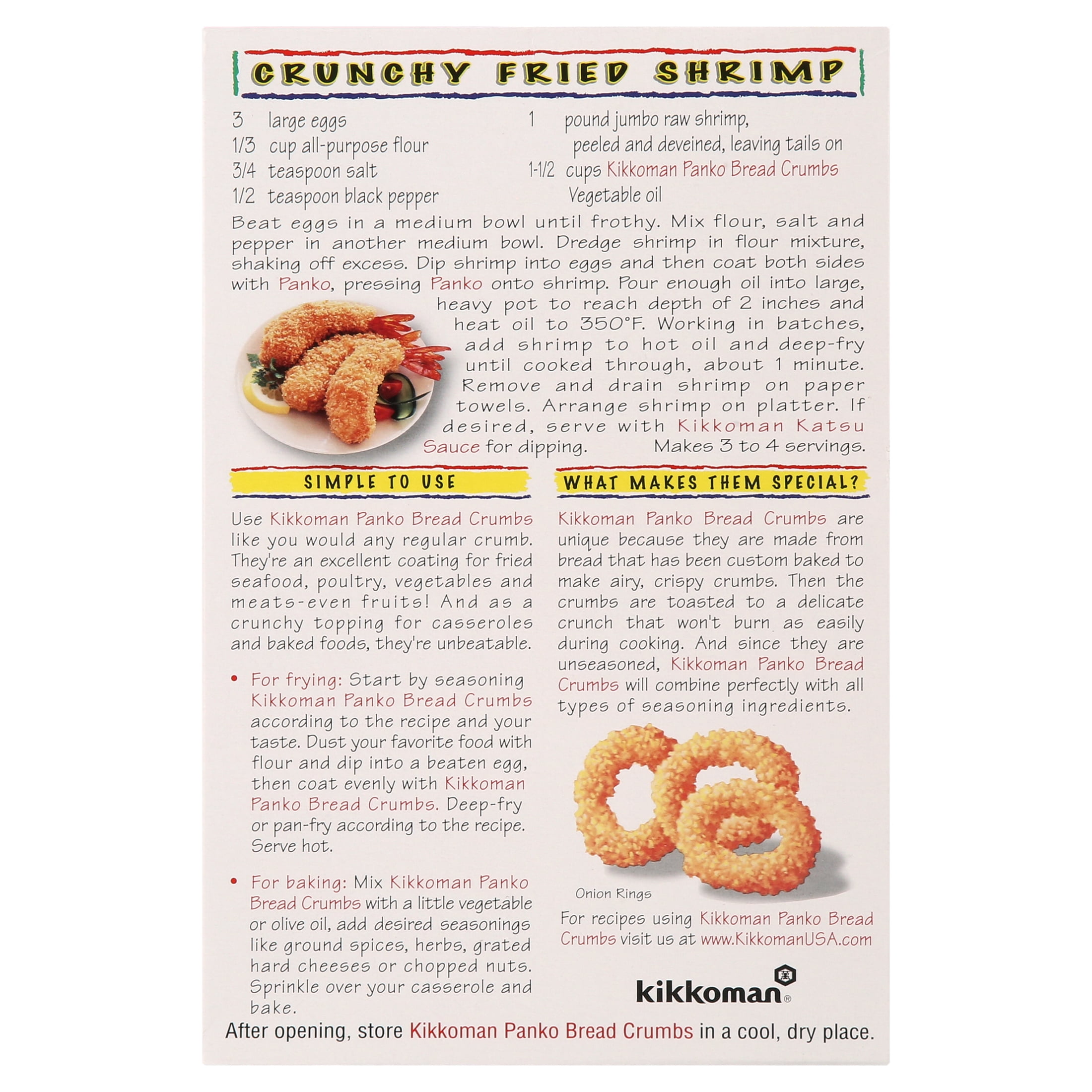 Kikkoman Panko Bread Crumbs Recipes Onion Rings Bryont Blog