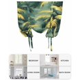 thumbnail image 6 of Green Palm Tree Tie Up Curtains for Window, Thermal Insulated Balloon Shade Adjustable Rod Pocket Curtains Valance Panels for Kitchen Bathroom Cafe 42 x 45 Farmhouse Summer Tropical Forest Plants, 6 of 6