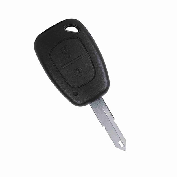 Remoto 2 Botones Sin Cortar En Llave De Auto Llave De Carcasa De Carcasa De Llave Para Carcasa Para El Tráfico ABS De Plástico Negro
