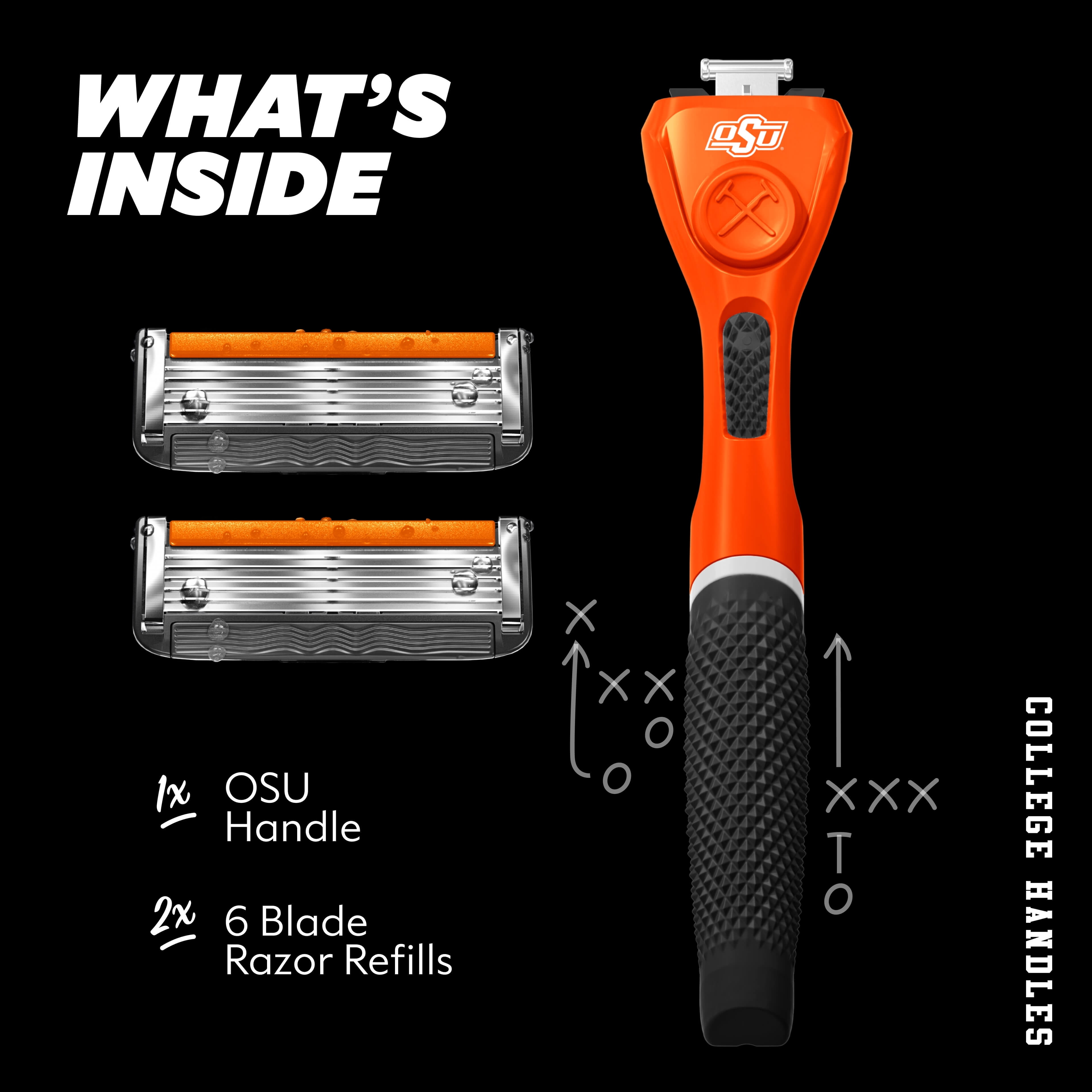 Dollar Shave Club Oklahoma State 6-Blade Razor Starter Set