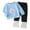 Sky Blue, variant on newwalpole Girls 2 Piece Outfits Long Sleeve Sweatshirts and Patchwork Legging Pants Casual Clothing Sets Sky Blue for Size 5 Years