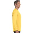 thumbnail image 4 of Jerzees Mens DRI-POWER Active Long Sleeve Crew T-Shirt, S, Saftey Green, 4 of 6