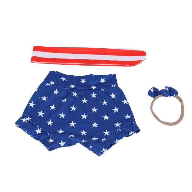 Pantalones cortos para niños pequeños, pantalones cortos con estampado de estrellas para bebés, pantalones cortos para niñas, pantalones cortos para bebés, diadema diseñada con precisión
