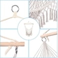 thumbnail image 5 of Écharpe avec Franges Beige, 5 of 5