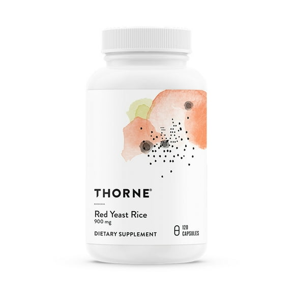 THORNE - Red Yeast Rice (formerly Choleast-900) - Supports Healthy Cholesterol Levels Already in a Normal Range, Heart Health & Blood Pressure* - Gluten-Free, Dairy-Free - 120 Capsules