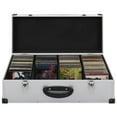 thumbnail image 6 of vidaXL CD Case Aluminum ABS Storage Organizer for 40/60/80 CDs Black/Silver, 6 of 43