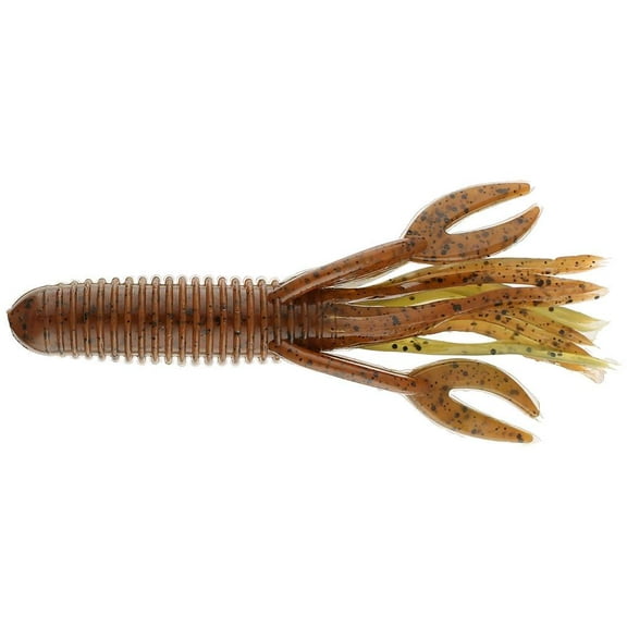 Big Bite Baits Craw Tube 4 inch Soft Plastic (Watermelon/Pumpkinseed)