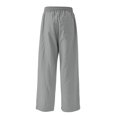 thumbnail image 5 of Men's Straight Fit Stretch Twill Cargo Pants with Pockets and Elastic-Waist Sweatpants Fall Winter Pants ,S-Grey, 5 of 6