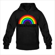 JKUI9 Men's Latina Hoodie On The Back Black