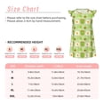thumbnail image 3 of Vsdgher Chemises de Nuit Avocat et Toast pour Filles Manches Courtes à Volants Robe de Nuit Pyjama pour Fête Pyjama-Grand, 3 of 6