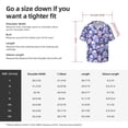 thumbnail image 5 of Gukieu Skull star crystal Print Men's Short-sleeved Shirts, Button-down Pocket Shirts, T-shirts, Beach Vacation Travel Summer Clothing-Large, 5 of 5