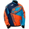 Castle X Racewear Launch SE G4 Youth Boys Snowmobile Jacket Navy/Orange