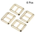 thumbnail image 3 of 13mm Metal Slide Buckle Zinc Alloy Electroplated Gold Tone 6 Pack, 3 of 5