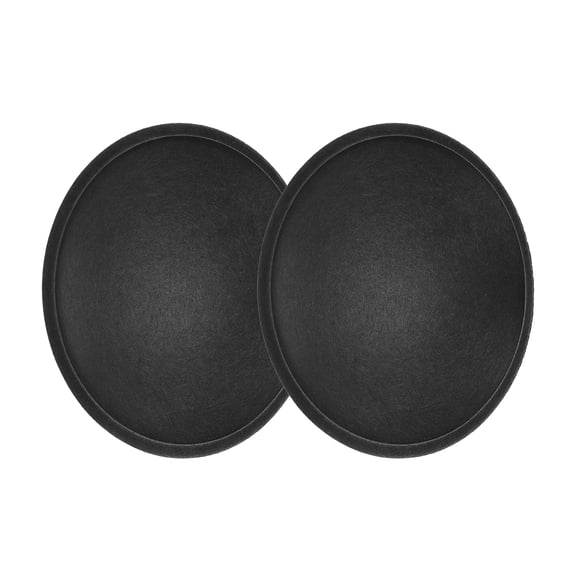 Uxcell 2 Pcs Speaker Dust Cap, 68x72x14mm Subwoofer Paper Dome Dust Resistant Coil Cover for Speaker Accessories Repairing, Bead Paper Black