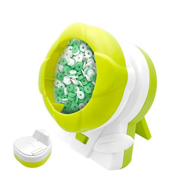Electric Clay Bead Spinner Seed Beading Machine for Jewelry, Bracelets, Necklace Making - Beading Bowl Green