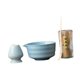 thumbnail image 3 of Juego de té matcha japonés, cuenco de regalo, herramientas con boquilla, soporte para batidor, cuenco tradicional de matcha para salón de té, comedor Azul, 3 of 8