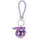 thumbnail image 1 of Llavero de flores conservadas, creatividad, colgante, bola redonda, pedante, regalo, adornos artesanales, color morado, 1 of 5