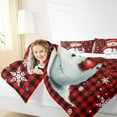 thumbnail image 4 of Manfei Winter Cute Snowman Bedding Comforter Set, Merry Christmas Twin Comforter Sets, Teens Boys Girls Kids Reversible Bedding Set, Luxury Bedroom Decor, 2 Pieces, 4 of 8