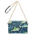 thumbnail image 2 of FORMRS Women Crossbody Purse with Chain Strap Vegan Leather Shoulder Handbag, Sharks Pattern, 2 of 7