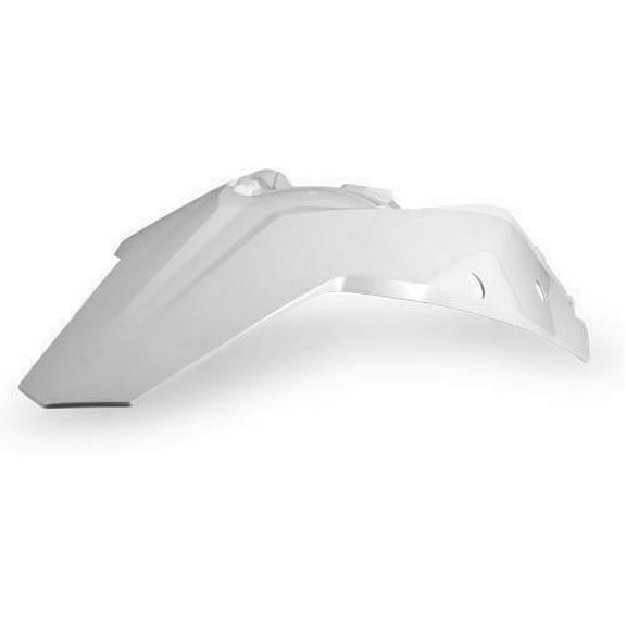 Acerbis White Plastic Rear Fender w/Side Cowling (2082000002)
