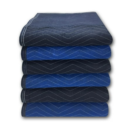 uBoxes Non-Woven Pro Mover Moving Blankets 82lbs/doz (6 Pack)