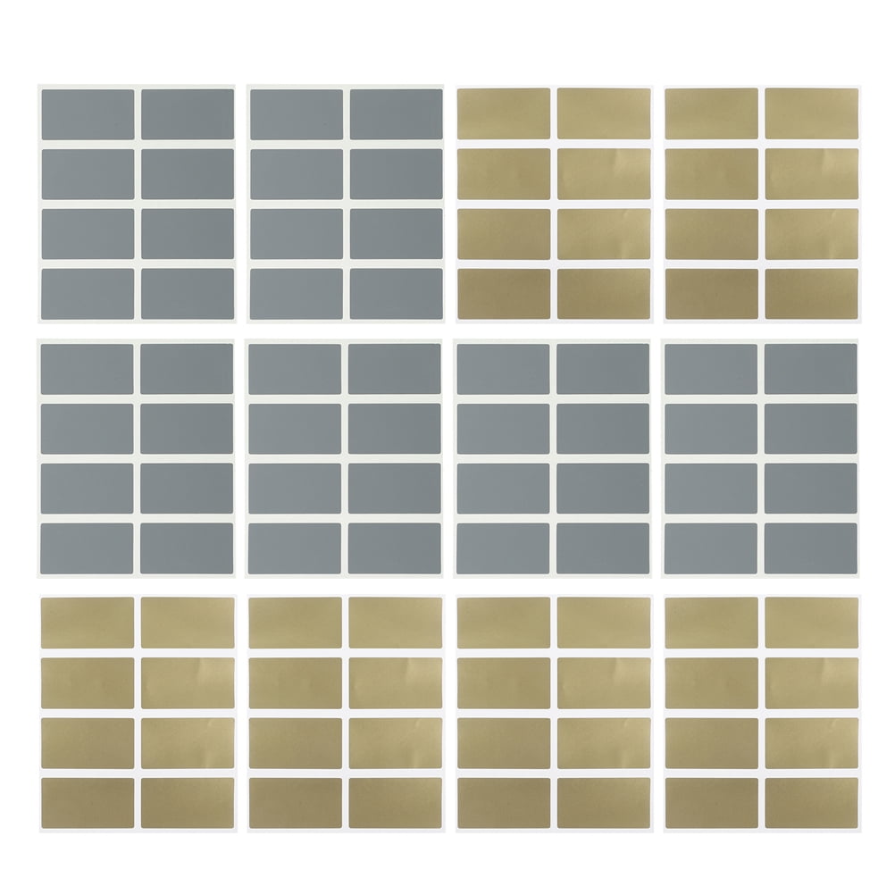 GOOHOCHY 600 pcs Rectangular Scratch Off Stickers Labels for DIY Birthday Cards Self Adhesive Hidden Surprises Scratch Off Cards for Prizes