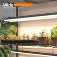 thumbnail image 4 of Plant Shelf with Grow Light with Timer, Tall Plant Stand with Adjustable Rack and Wheels, 6 Pack T5 3FT Full Spectrum Grow Lights for Indoor Plants, Seed Starting, Seed Tray, 35.4"x13.8"x70.8", 4 of 9