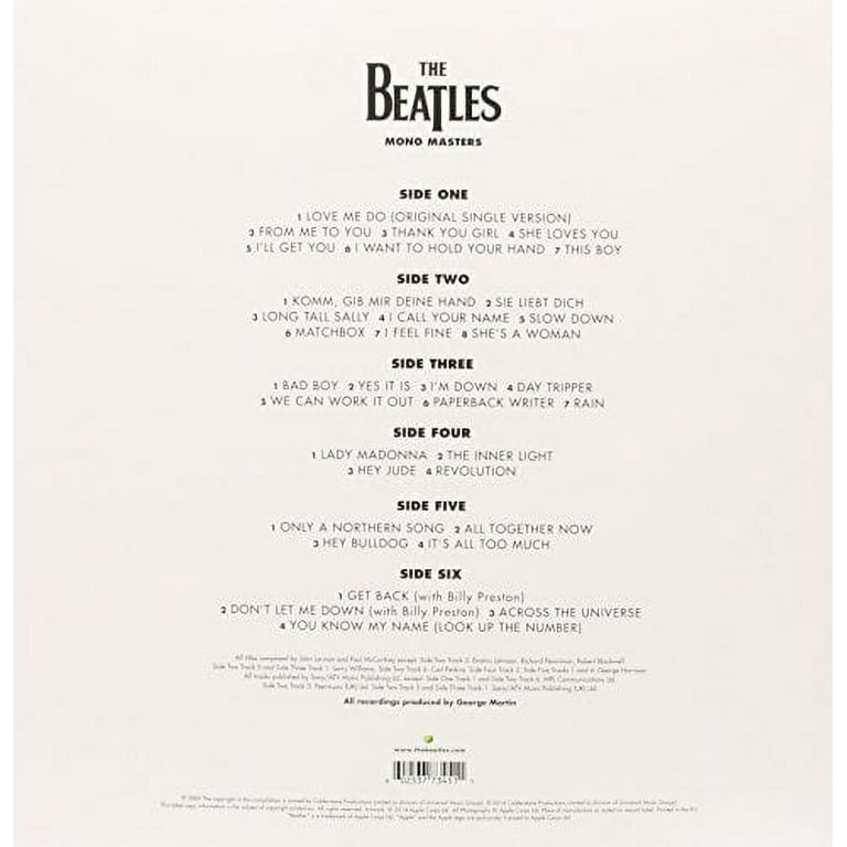 The Beatles - Mono Masters 2014 3LP レコード